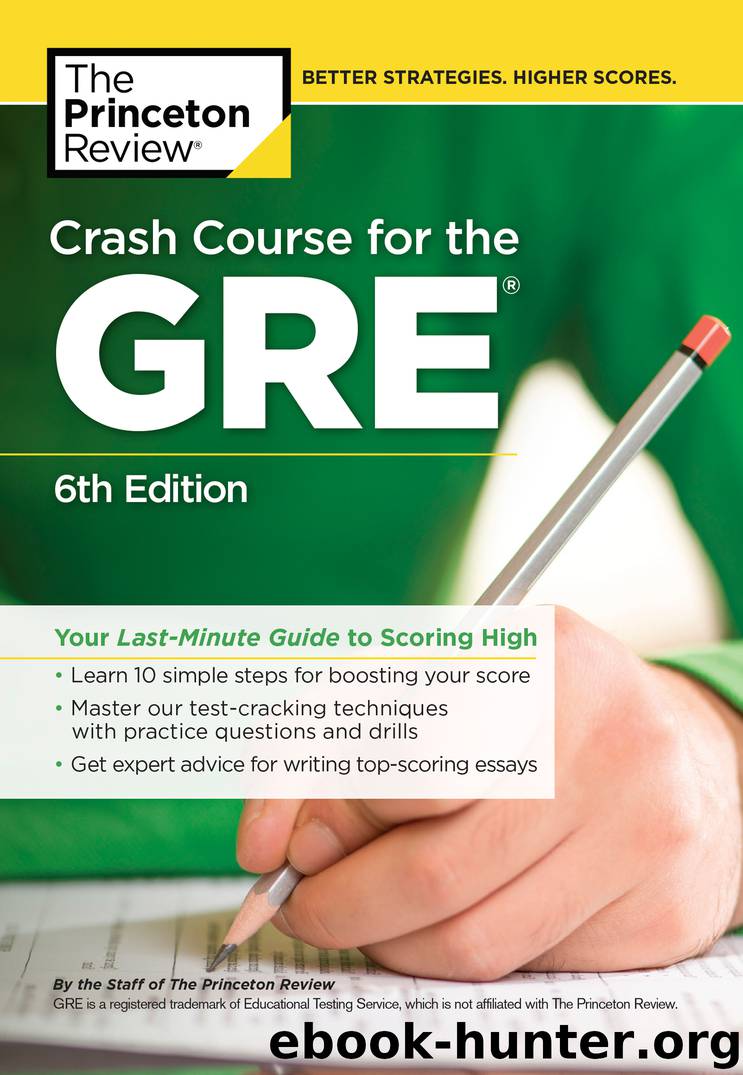 Crash Course for the GRE by Princeton Review free ebooks download